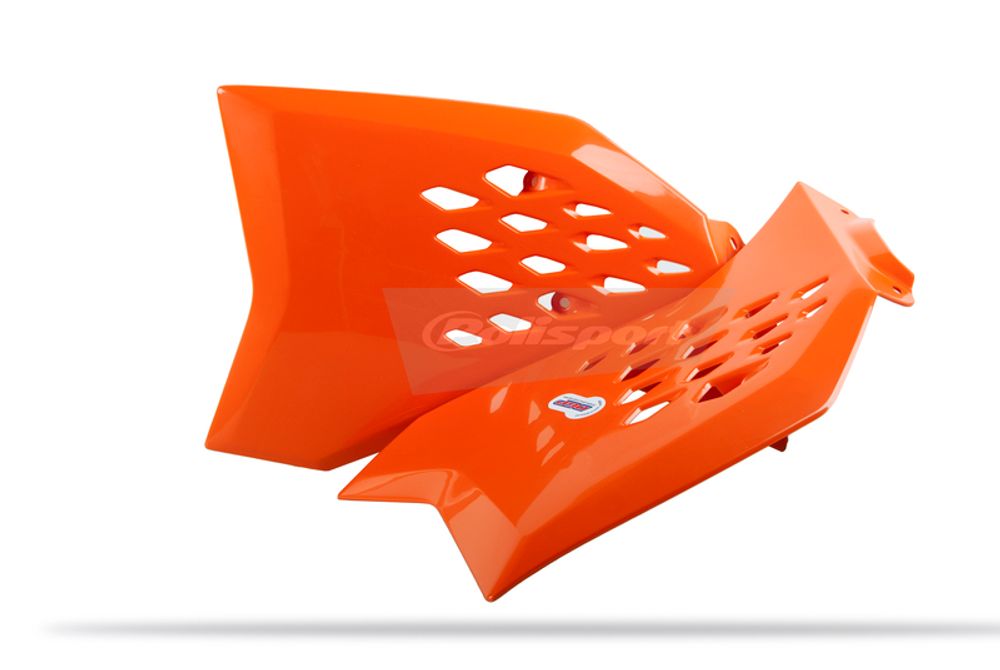 SP 1086273002 POLISPORT Kühlerspoiler seitlich Originalfarbe 11-15 Orange KTM SX65  passend fuer KTM 65 SX OEM