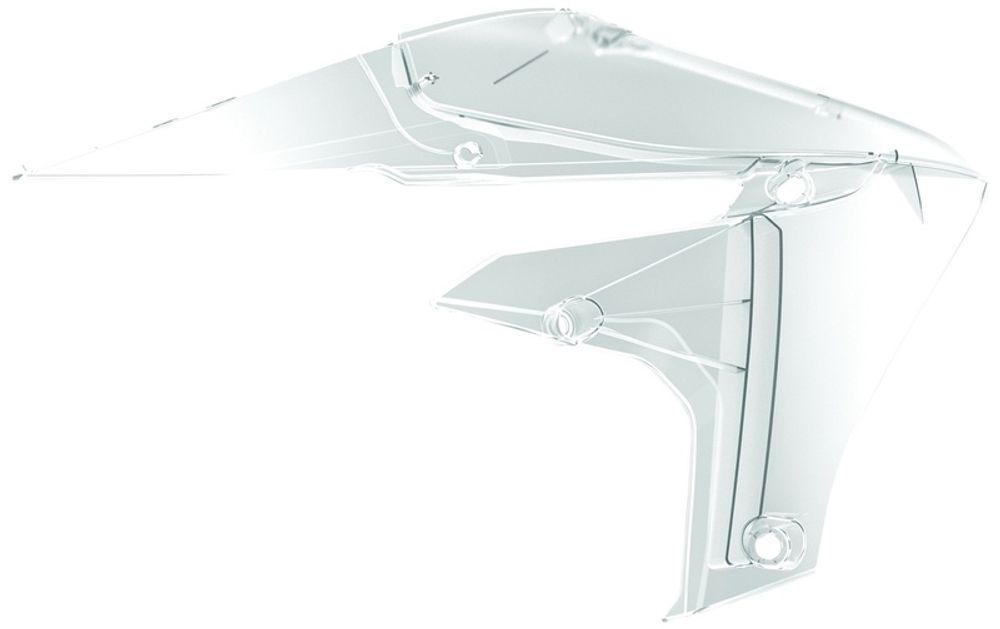 SP 1086285002 POLISPORT Kühlerspoiler transparent Yamaha YZ250F/450F  passend fuer YAMAHA YZ 450 F Lichtdurch