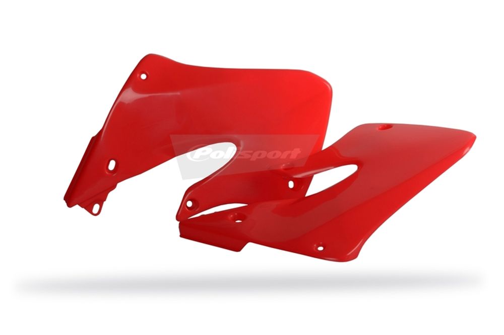 SP 1086295001 POLISPORT Kühlerspoiler seitlich CR125 CR250 98-99 FLUO Rot  passend fuer HONDA CR 250 R Rot