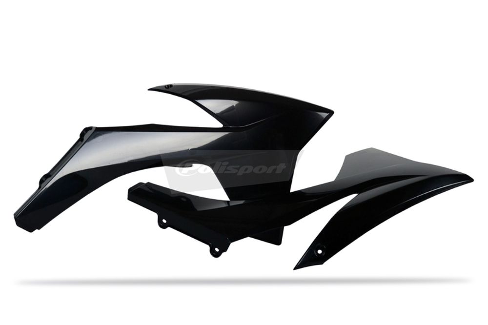 SP 1086299003 POLISPORT Kühlerspoiler seitlich Schwarz KTM  passend fuer KTM 500 EXC Schwarz