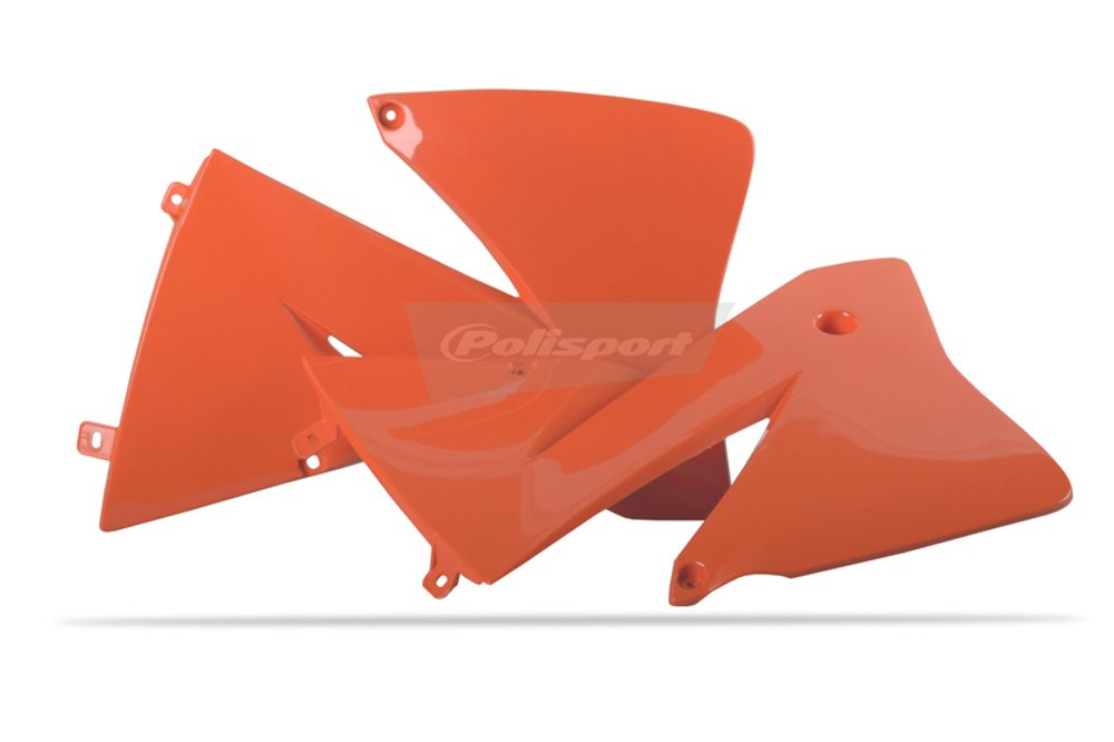 SP 1086323001 POLISPORT Kühlerspoiler seitlich KTM EXC 01-02 Orange  passend fuer KTM 200 EXC Orange