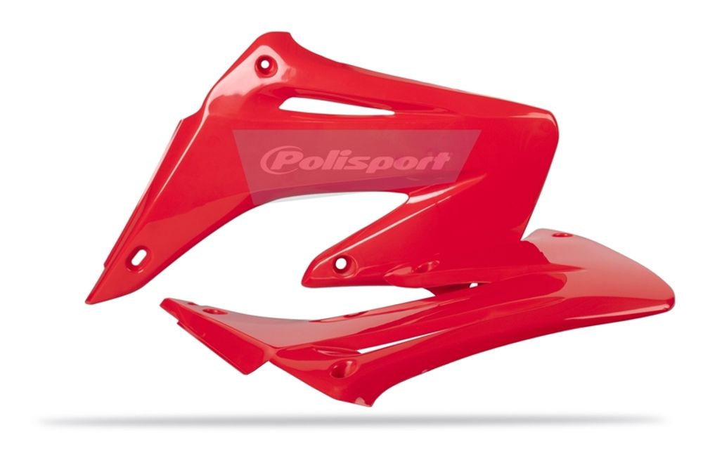 SP 1086347002 POLISPORT Kühlerspoiler seitlich CR125-250 02-07 Rot  passend fuer HONDA CR 125 R Rot