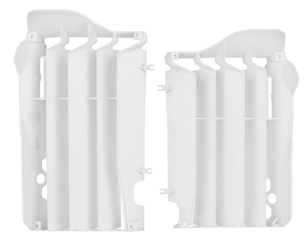 SP 1086421001 Kühlerabdeckung POLISPORT Originalfarbe 05-07 Honda CR125R /250R  passend fuer HONDA CR 250 R Weiss