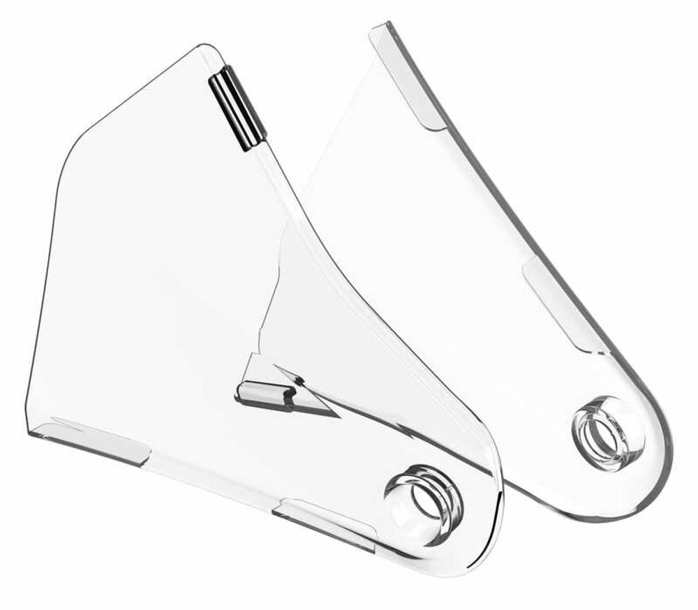 SP 1086451001 POLISPORT Kühlerspoiler-Protektor transparent Kawasaki KX450F  passend fuer KAWASAKI KX 450 Transparen