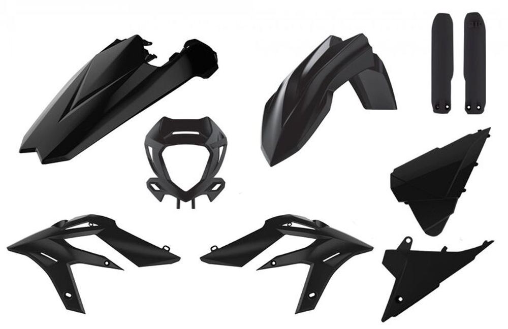 SP 1096265002 POLISPORT Plastic Kit green Beta X-Trainer  passend fuer BETA XTRAINER 250 2T Schwarz