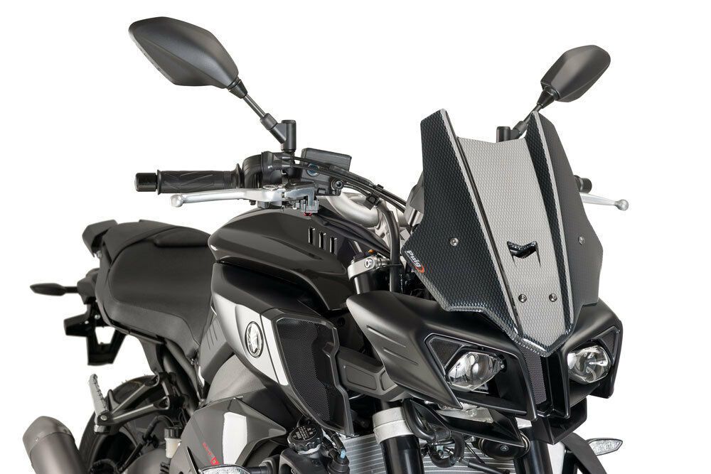 PUIG 8917C Tourenscheibe  passend fuer YAMAHA MT-10 Carbon look