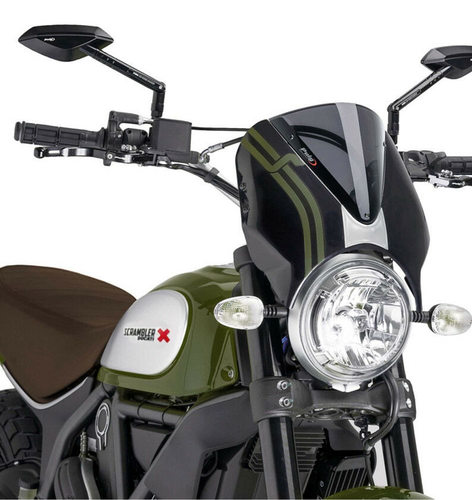 PUIG 7652F Retrovision  passend fuer DUCATI SCRAMBLER ICON Stark getönt