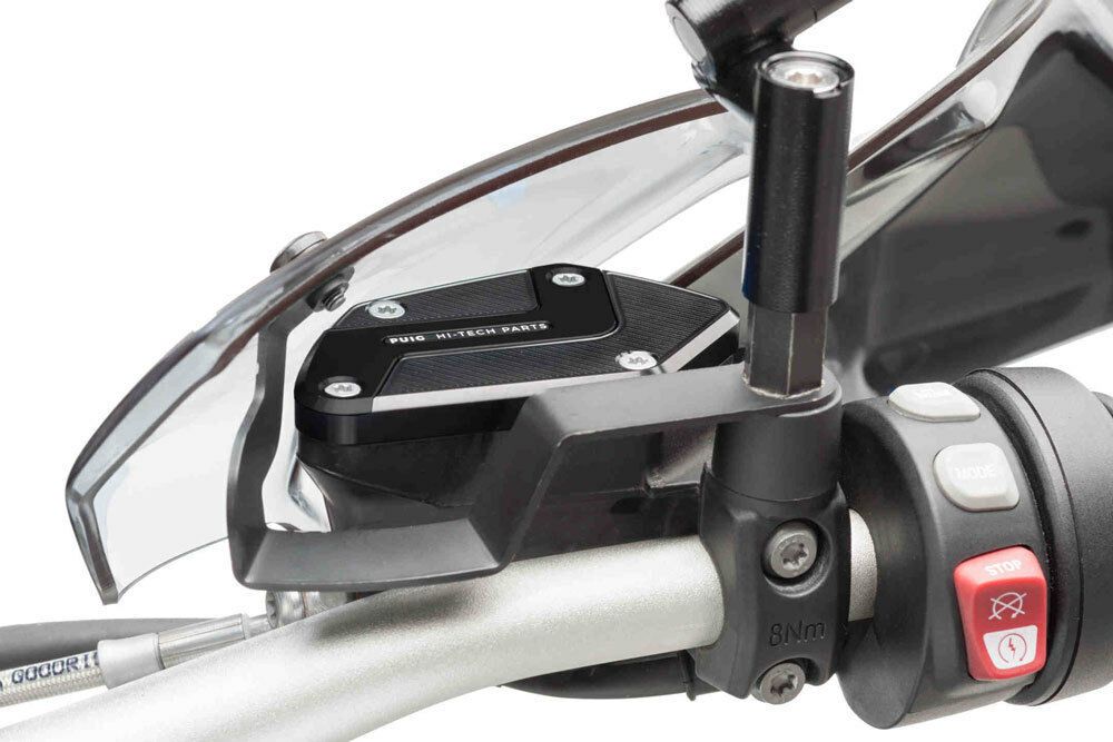 Puig 9273N Abdeckung des Bremssflüssigkeitsbehälter  Kompatibel/Ersatz für BMW R1200GS Schwarz