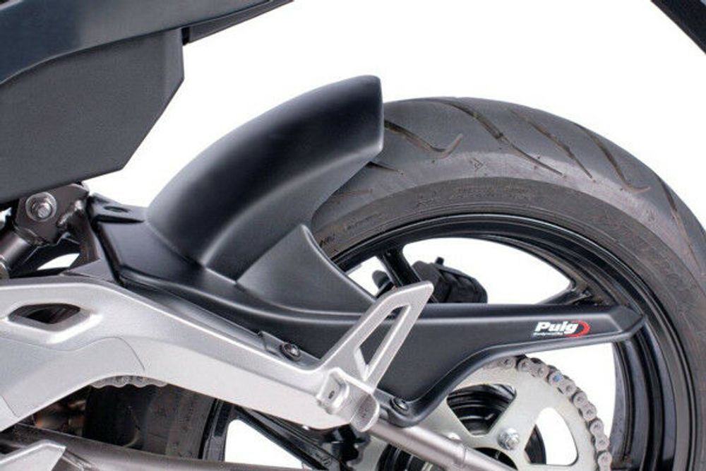 PUIG 6041N Hinterradabdeckungen   passend fuer KAWASAKI ER-6N Schwarz