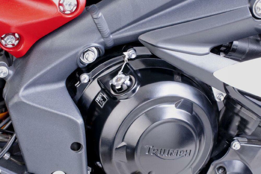 PUIG 6156N Ölverschlusskappe  passend fuer HONDA NT650V DEAUVILLE Schwarz