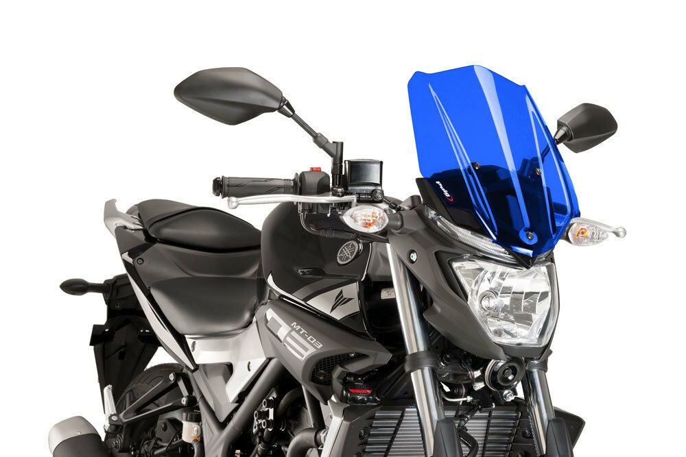 PUIG 8932A Windschutzscheibe New Generation Touring verfügbar fuer YAMAHA MT-03 Blau
