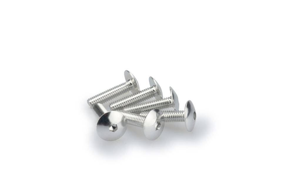 PUIG 0689P Muttern aus Anodisierten Aluminium  passend fuer UNIVERSAL UNIVERSAL Silber