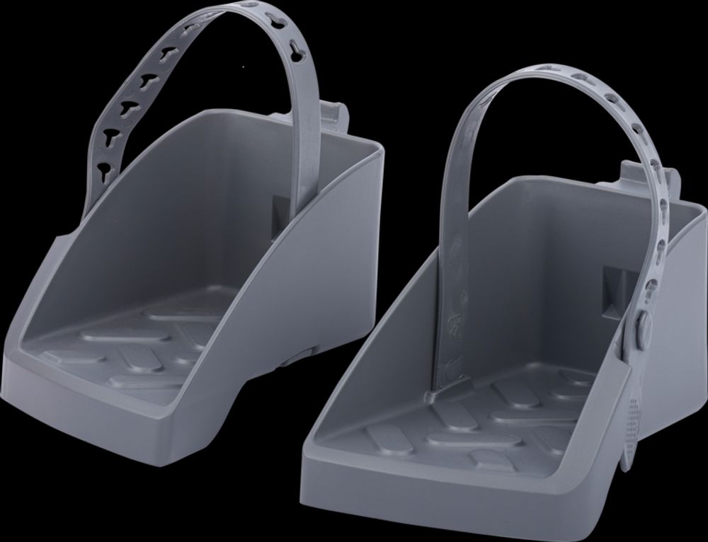 SP 1100232 POLISPORT Footrests + Straps Silver Boodie  passend fuer