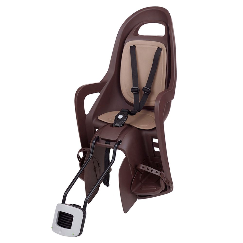 SP 1100242 POLISPORT Groovy Maxi FF 29" Rear Child Bike Seat Frame Mounting - Dark Brown/Brown  passend fuer   Braun