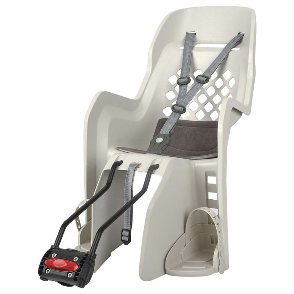 SP 1100268 POLISPORT Joy FF 29" Rear Child Bike Seat Frame Mounting - Cream/Dark Gray  passend fuer   Creme Weis