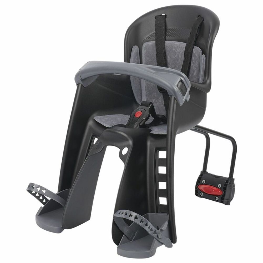 SP 1100359 POLISPORT Bilby Junior FF Front Child Bike Seat Frame Mounting - Black/Dark Grey  passend fuer   Grau & Sch