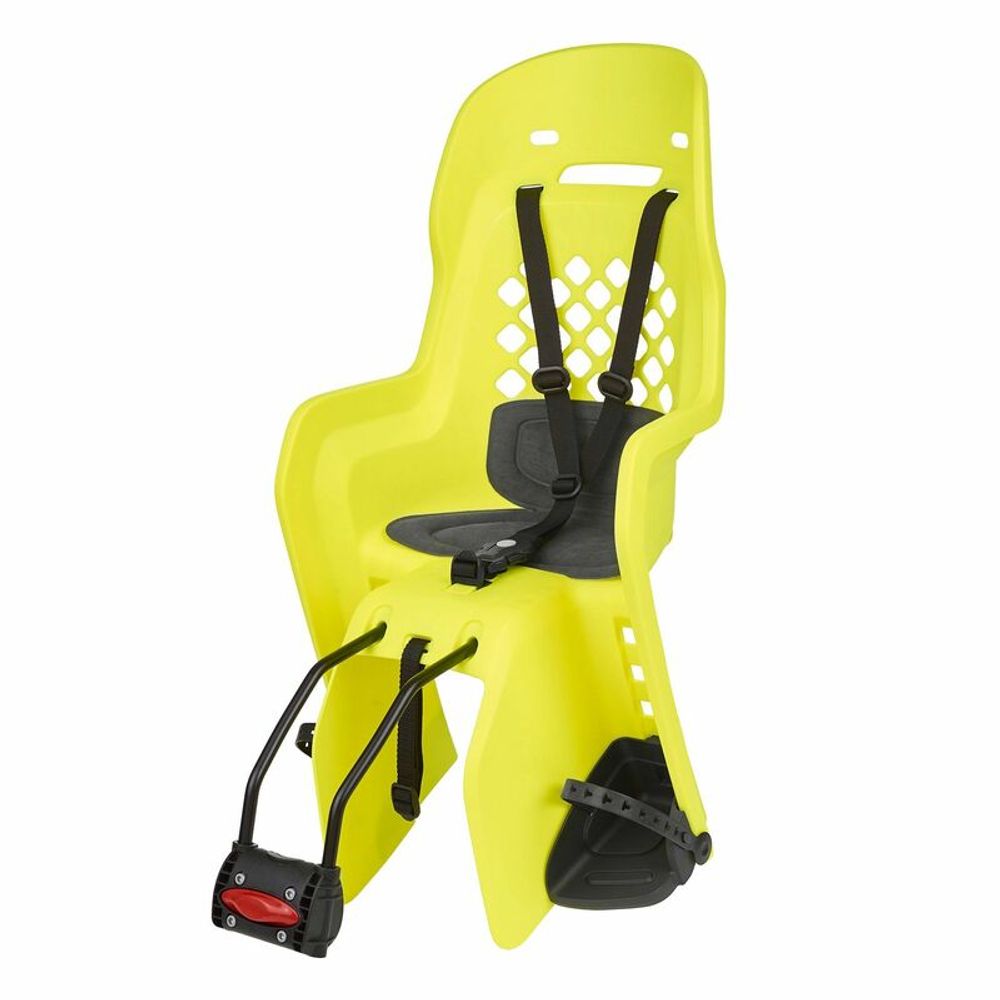 SP 1100370 POLISPORT Joy FF Rear Child Bike Seat Frame Mounting - Neon Yellow/Dark Gray  passend fuer   Fluo Gelb