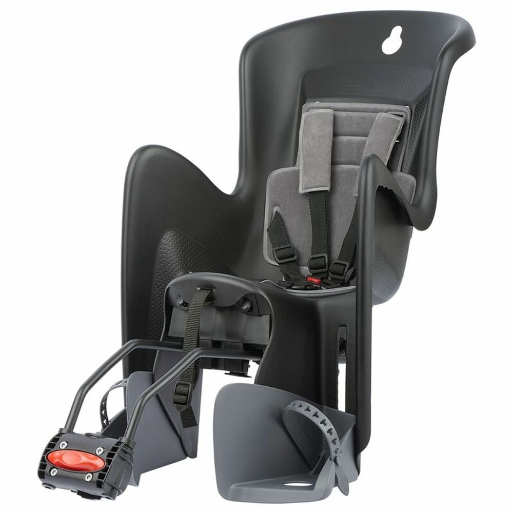 SP 1100500 POLISPORT Bilby Maxi RS Reclining Rear Child Bike Seat Frame Mounting - Black/Dark Grey  passend fuer   Grau & Sch