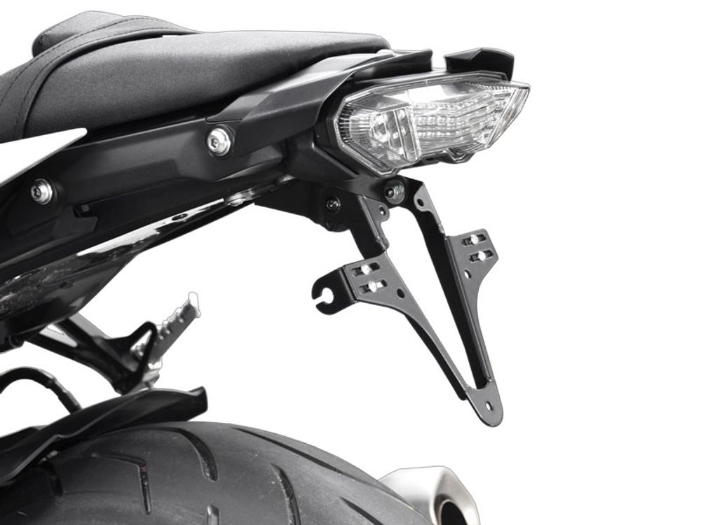 Ibex 10000676 Kompatibel/Ersatz für Kennzeichenhalter Yamaha MT-10 BJ 2016-21 Schwarz