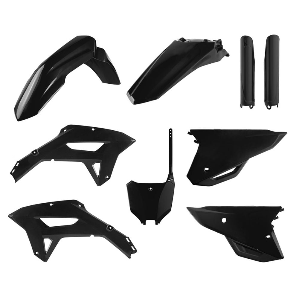 SP 1105694 POLISPORT Plastic Kit - Black (21-22) Honda CRF450RX  passend fuer HONDA CRF 450 R Schwarz