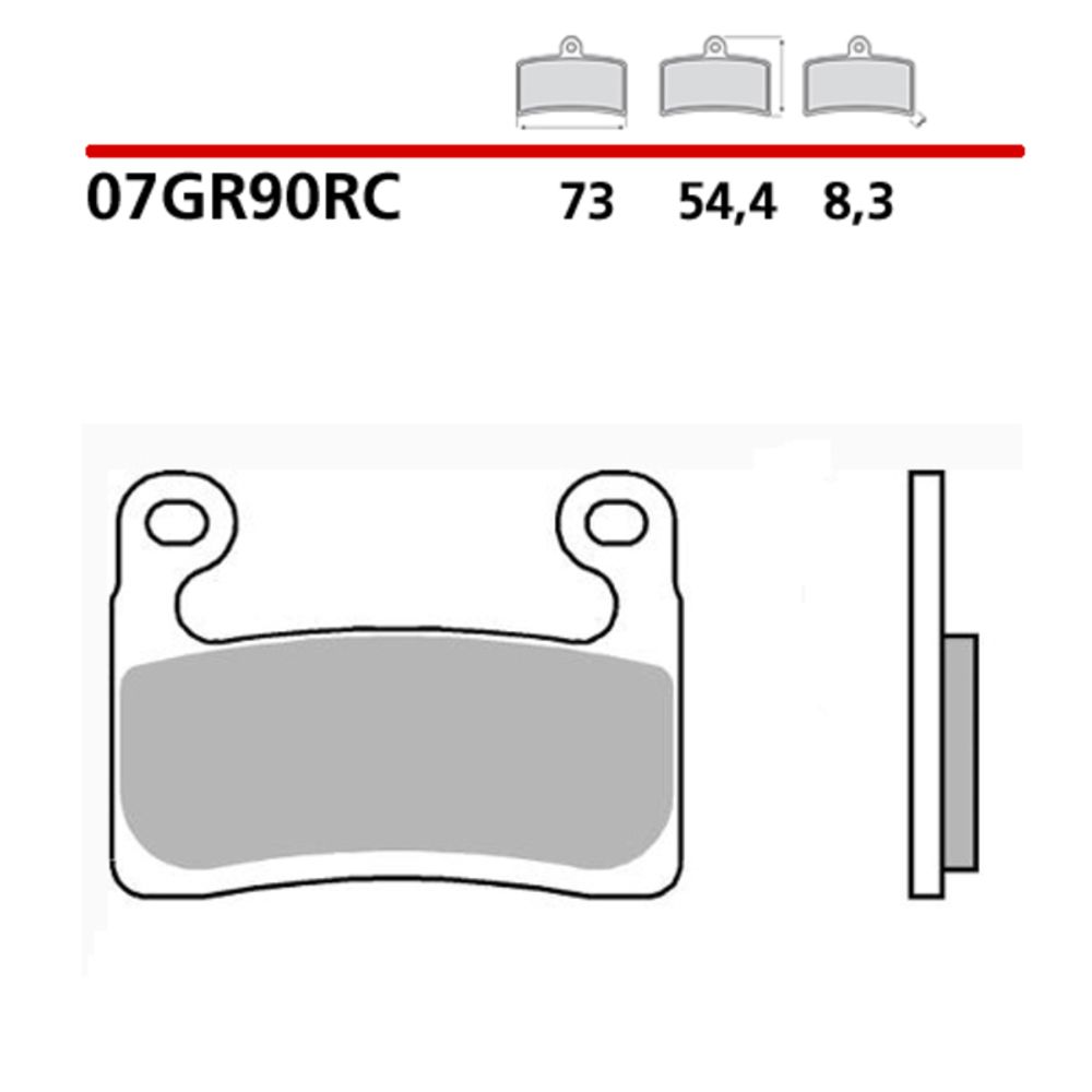SP 1106563 BREMBO Racing Carbon-Keramik-Bremsbeläge - 07GR90RC  passend fuer BMW R 1250 GS