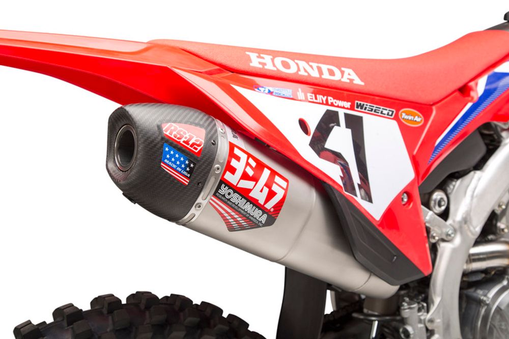 SP 1107220 YOSHIMURA RS-12 Signature Series Full Exhaust System Stainless Steel/Carbon - Honda CRF250R    passend fuer HONDA CRF 250 R