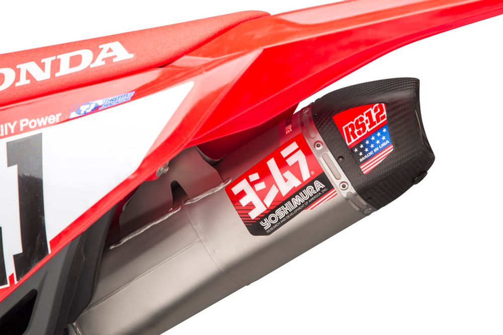 SP 1107220 YOSHIMURA RS-12 Signature Series Full Exhaust System Stainless Steel/Carbon - Honda CRF250R    passend fuer HONDA CRF 250 R