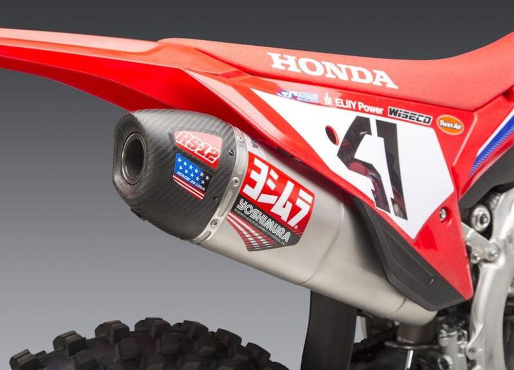 SP 1107221 YOSHIMURA RS-12 Signature Series Schalldämpfer Edelstahl/Kohle - Honda CRF250R/RX    passend fuer HONDA CRF 250 R