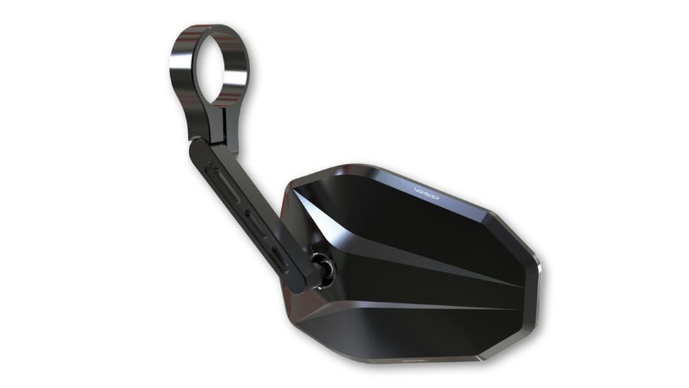 SP 1108365 HIGHSIDER pro Lenkerendenspiegel Victory Schwarz Kurz (1Stck)  passend fuer APRILIA CAPONORD 1200 Schwarz