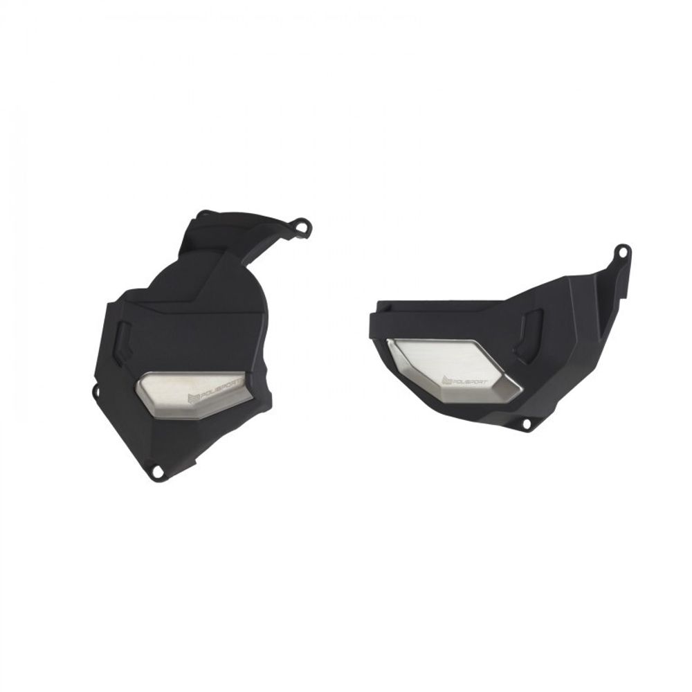 SP 1109133 POLISPORT Kupplungs-/Lichtmaschinen Deckelschutz-Kit  passend fuer HONDA CRF 1100 L AFRICA TWIN Schwarz &