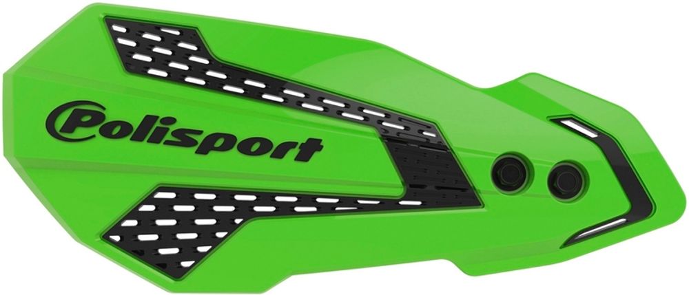SP 1109878001 POLISPORT MX Flow Handguards Green / Black - Kawasaki KX250F / 450F  passend fuer KAWASAKI KX 450 Grün & Sch