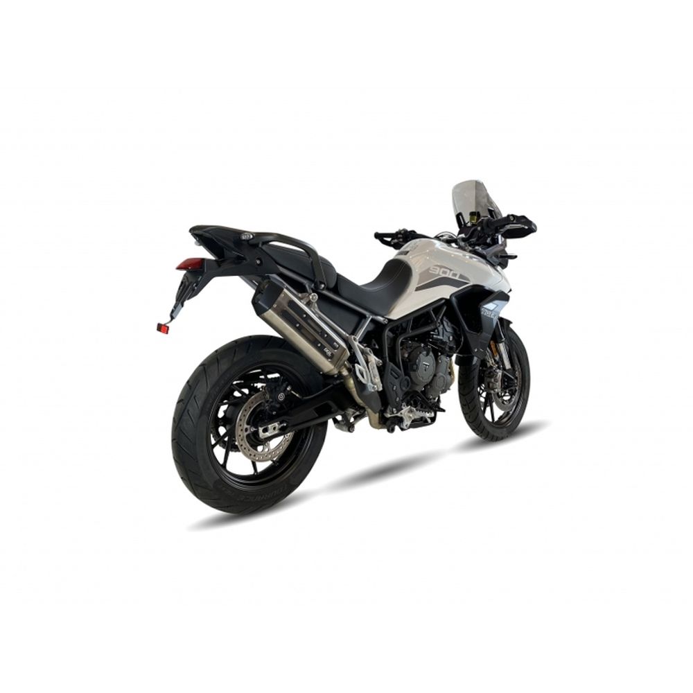 SP 1111262 IXIL MXT Endtopf Edelstahl / Endkappe schwarz - Triumph Tiger 900/GT/Rally - ET4066SS    passend fuer TRIUMPH TIGER 900
