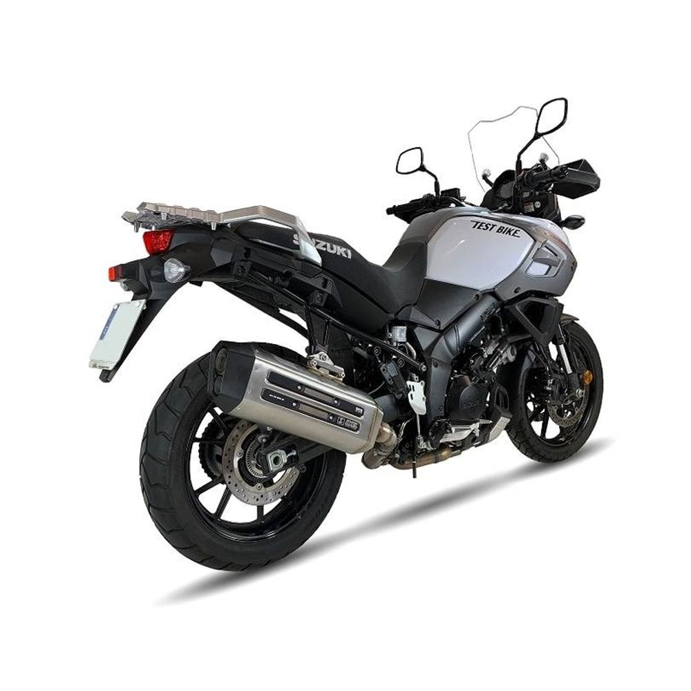 SP 1111268 IXIL MXT Endtopf Edelstahl / Endkappe schwarz - ES8084SS    passend fuer SUZUKI DL 1000 V-STROM