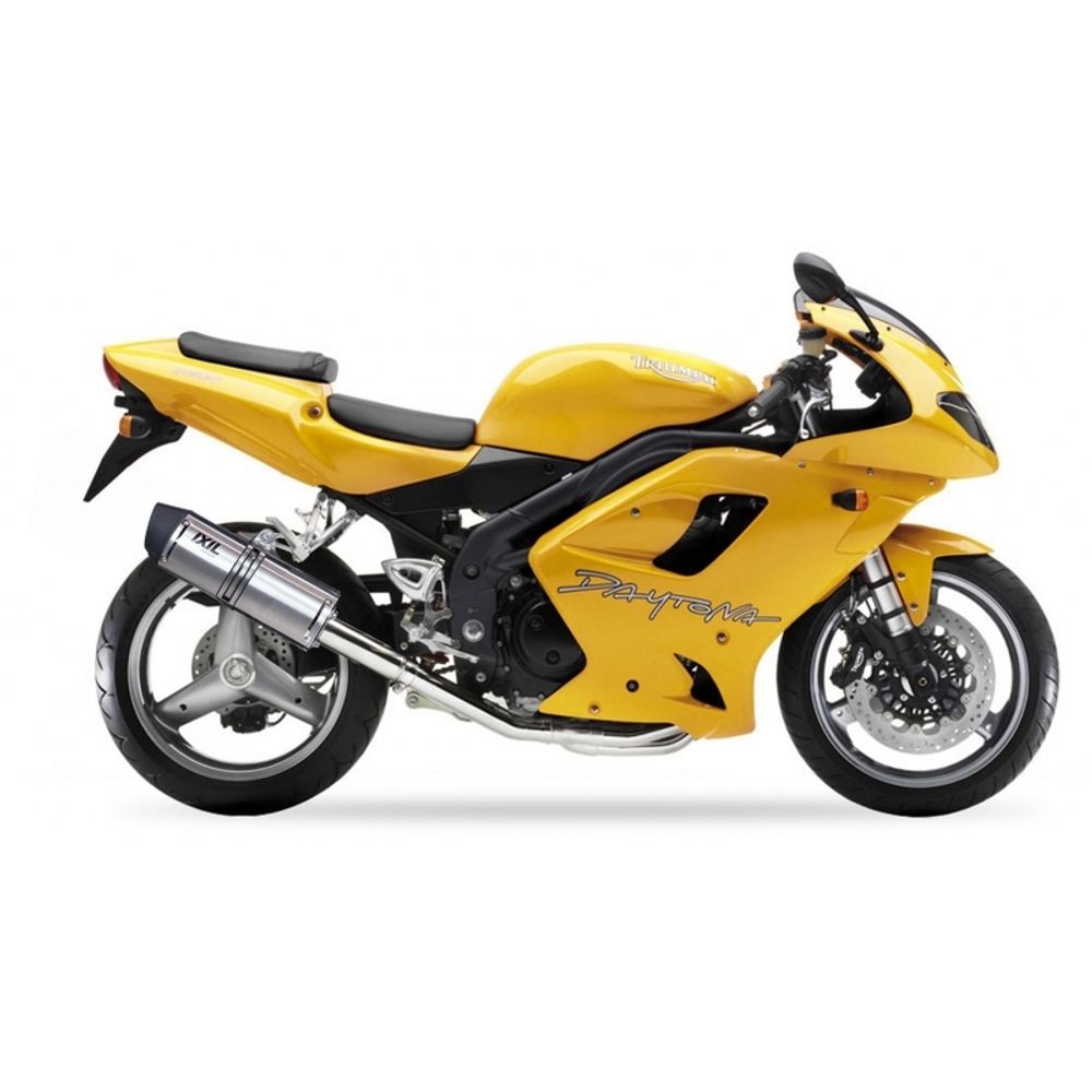 SP 1111284 IXIL Hexoval Endtopf Edelstahl / Endkappe Edelstahl schwarz - OT4081VSE    passend fuer TRIUMPH SPEED TRIPLE 955I