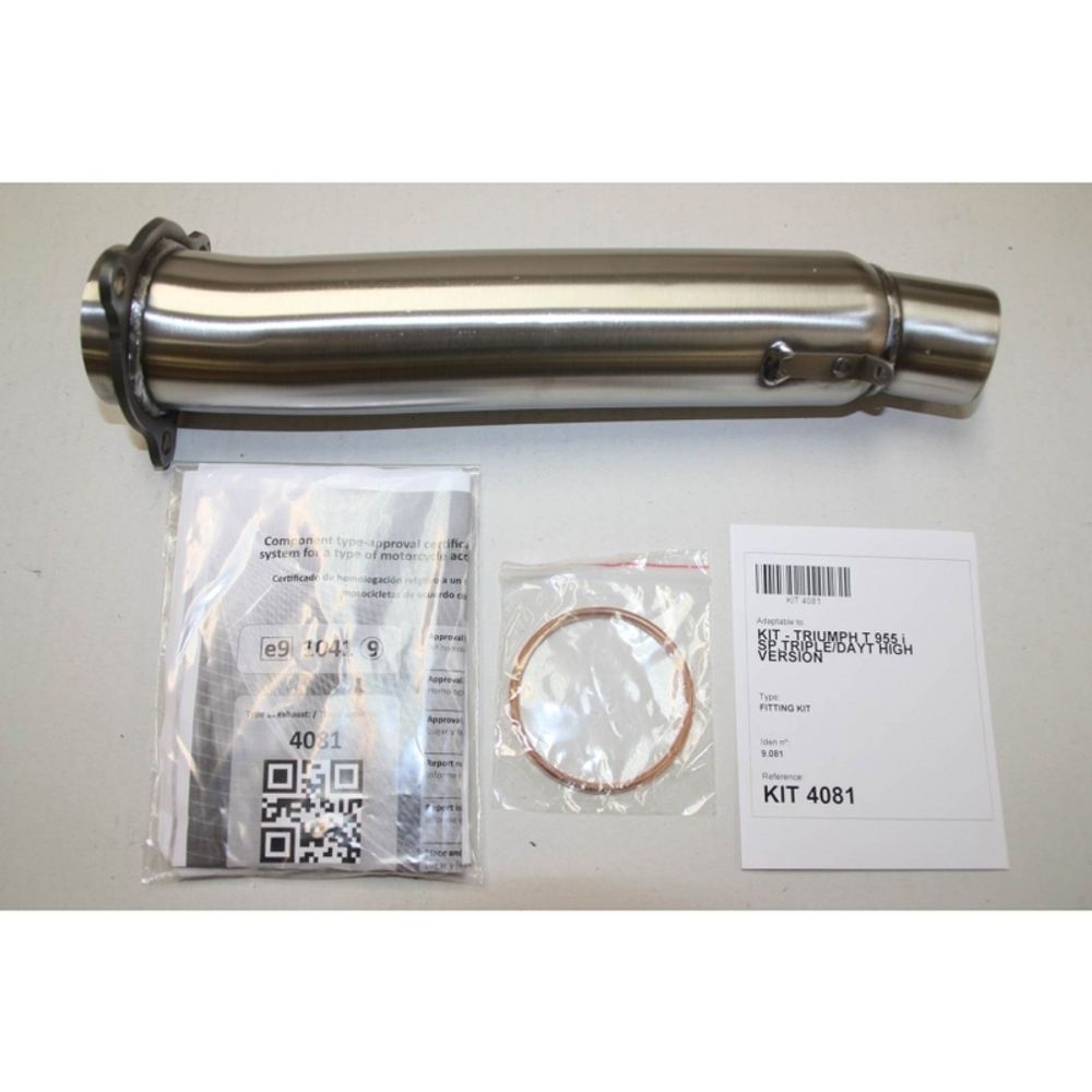 SP 1111284 IXIL Hexoval Endtopf Edelstahl / Endkappe Edelstahl schwarz - OT4081VSE    passend fuer TRIUMPH SPEED TRIPLE 955I
