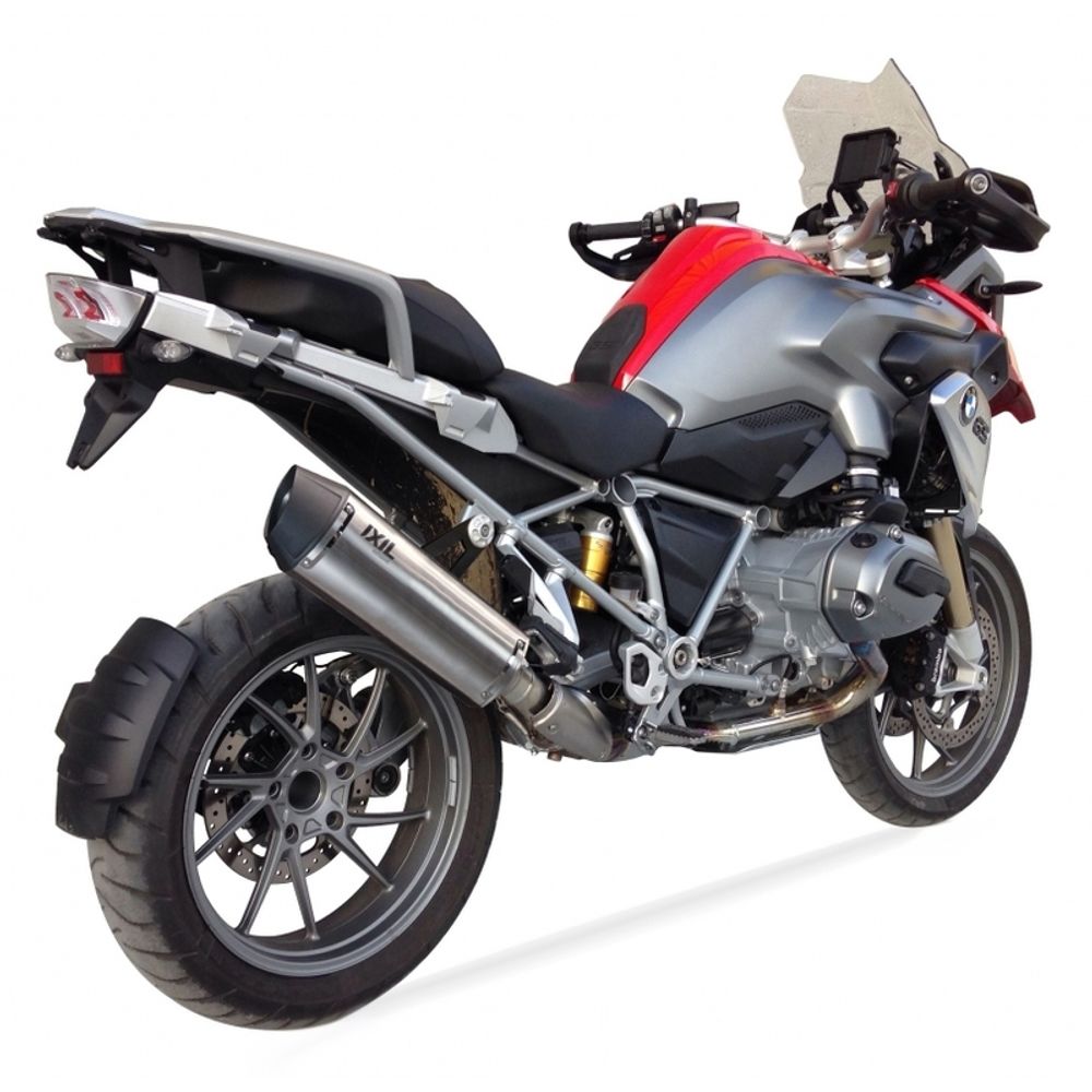 SP 1111286 IXIL Hexoval Endtopf Edelstahl / Endkappe Edelstahl schwarz - OB5097VSE    passend fuer BMW R 1200 GS ADVENTURE