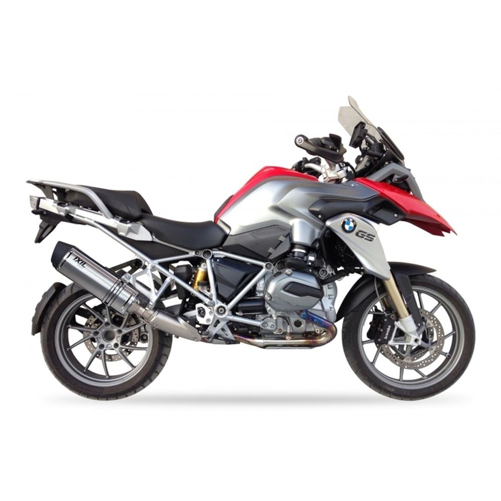 SP 1111286 IXIL Hexoval Endtopf Edelstahl / Endkappe Edelstahl schwarz - OB5097VSE    passend fuer BMW R 1200 GS ADVENTURE