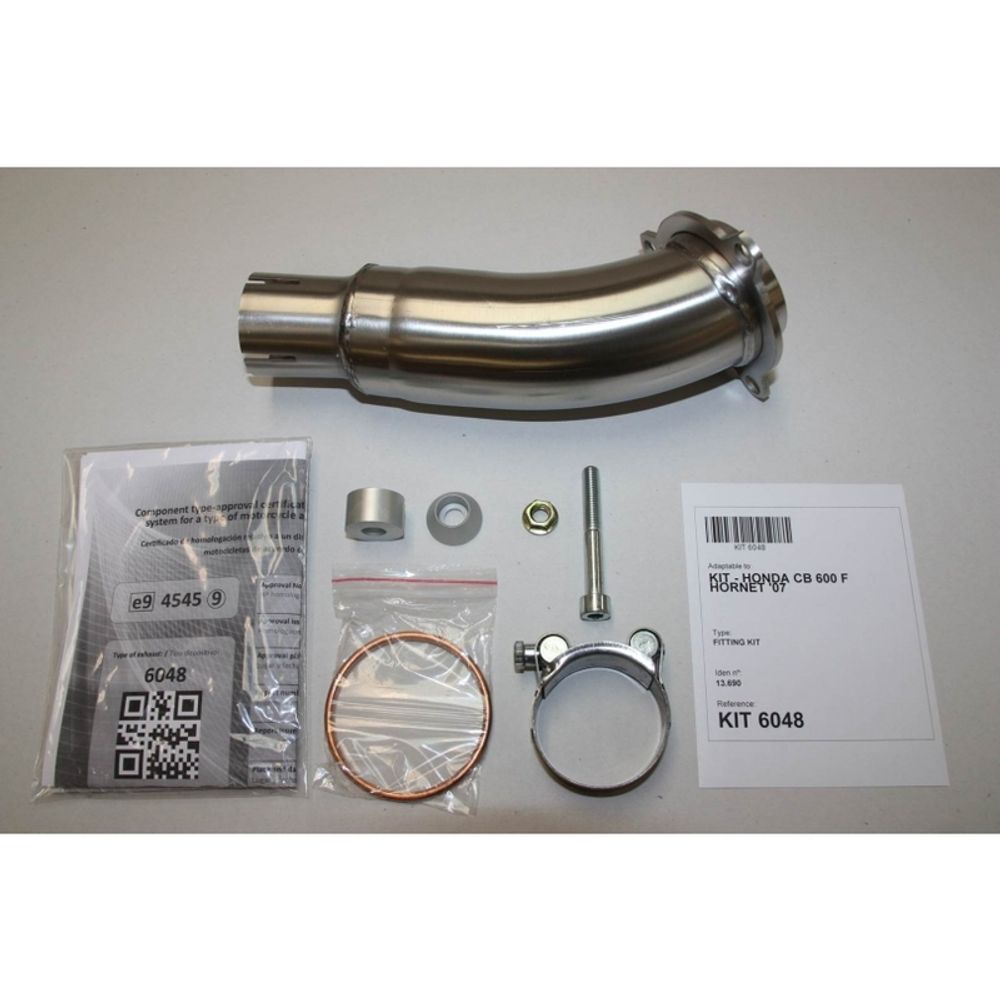 SP 1111288 IXIL Hexoval Endtopf Edelstahl schwarz / Endkappe Edelstahl schwarz - OH6048VSE    passend fuer HONDA CB 600 F HORNET