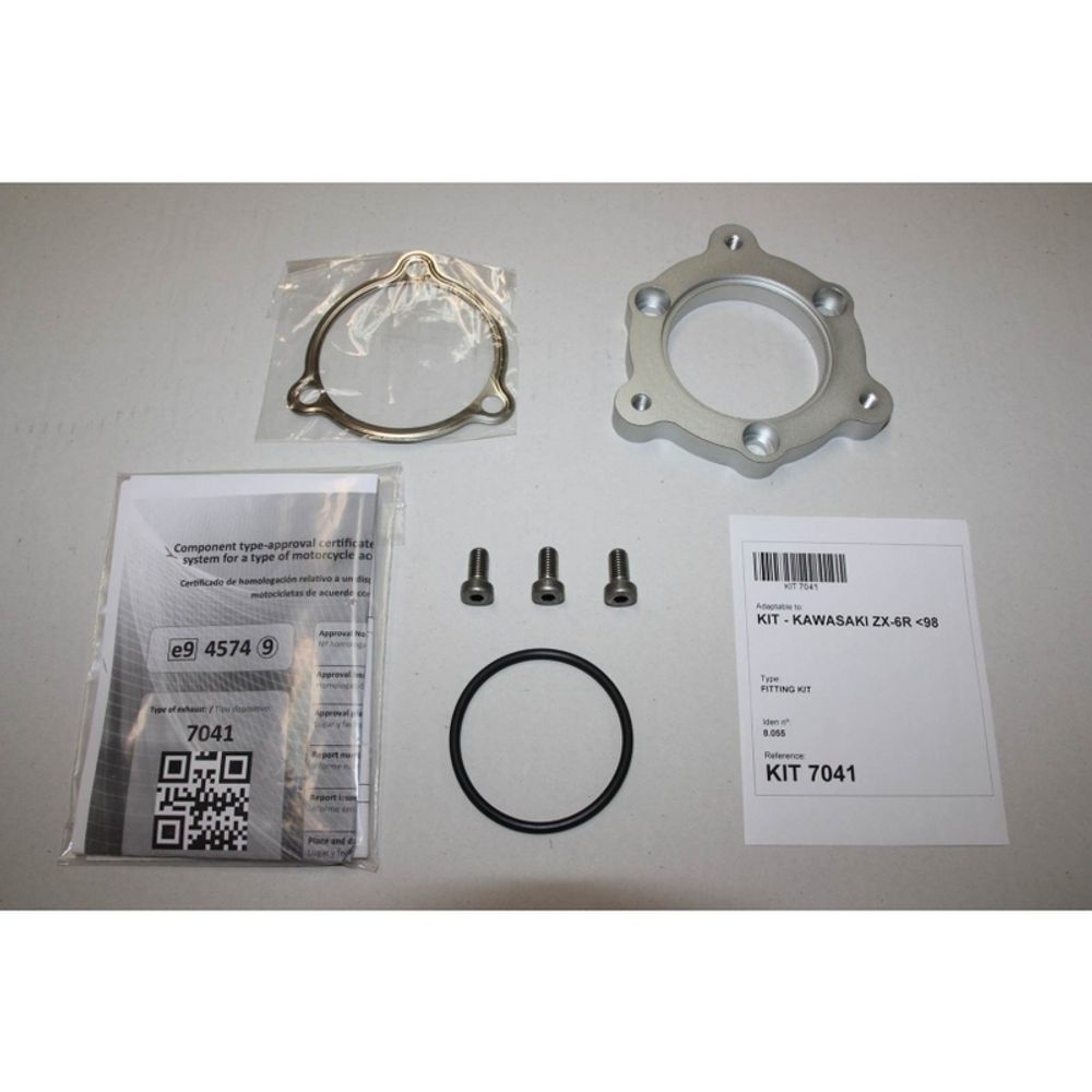 SP 1111294 IXIL Hexoval Endtopf Edelstahl / Endkappe Edelstahl schwarz - OK7041VSE    passend fuer KAWASAKI NINJA ZX-6 R