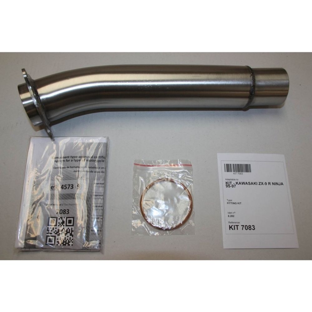 SP 1111302 IXIL Hexoval Endtopf Edelstahl / Endkappe schwarz    passend fuer KAWASAKI NINJA ZX-9 R