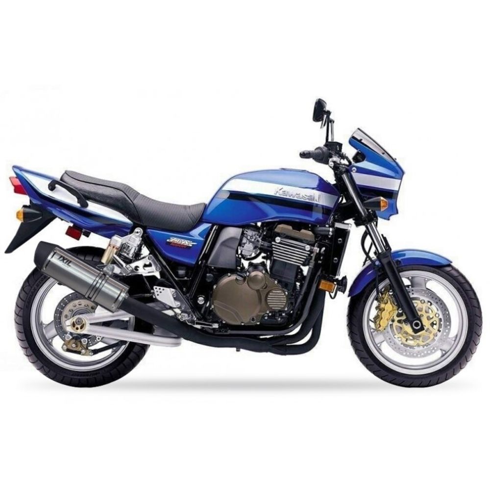 SP 1111304 IXIL Hexoval Endtopf Edelstahl / Endkappe schwarz    passend fuer KAWASAKI ZRX 1100