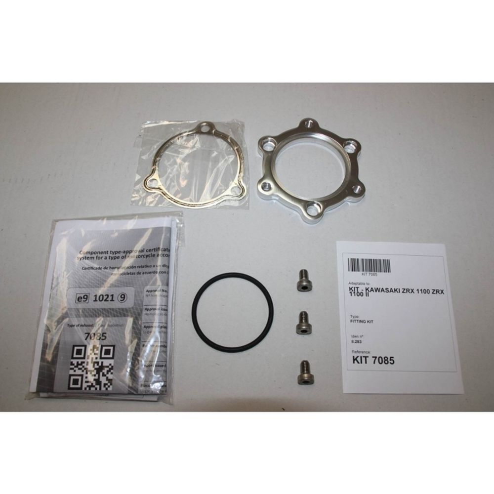 SP 1111304 IXIL Hexoval Endtopf Edelstahl / Endkappe schwarz    passend fuer KAWASAKI ZRX 1100