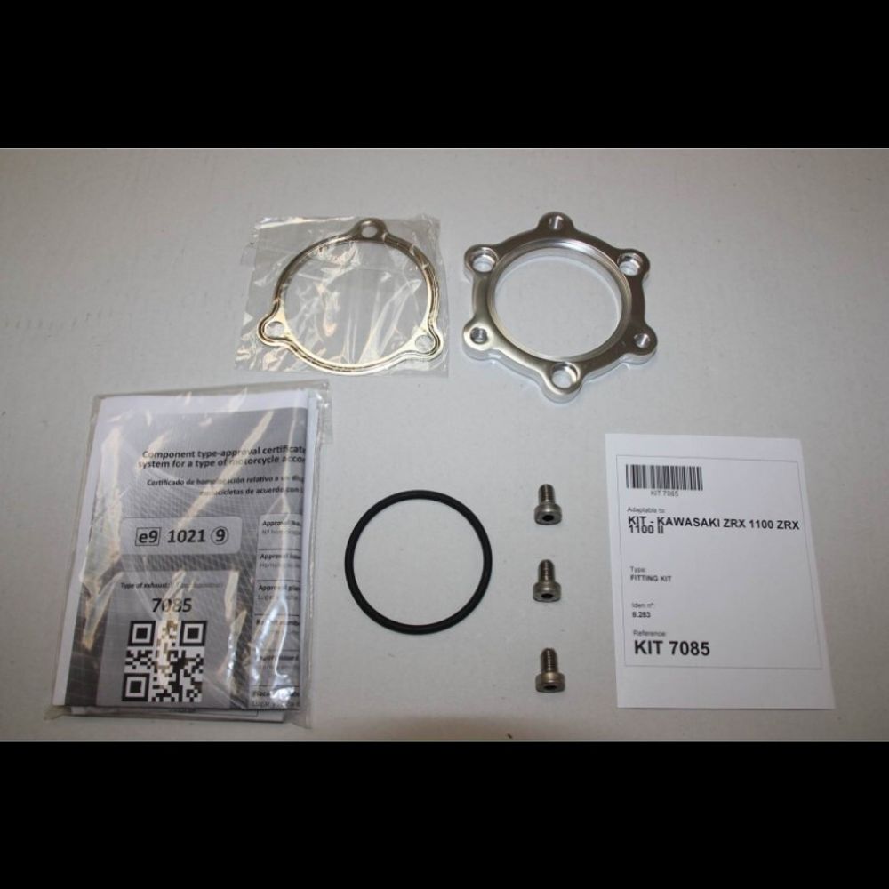 SP 1111304 IXIL Hexoval Endtopf Edelstahl / Endkappe schwarz    passend fuer KAWASAKI ZRX 1100