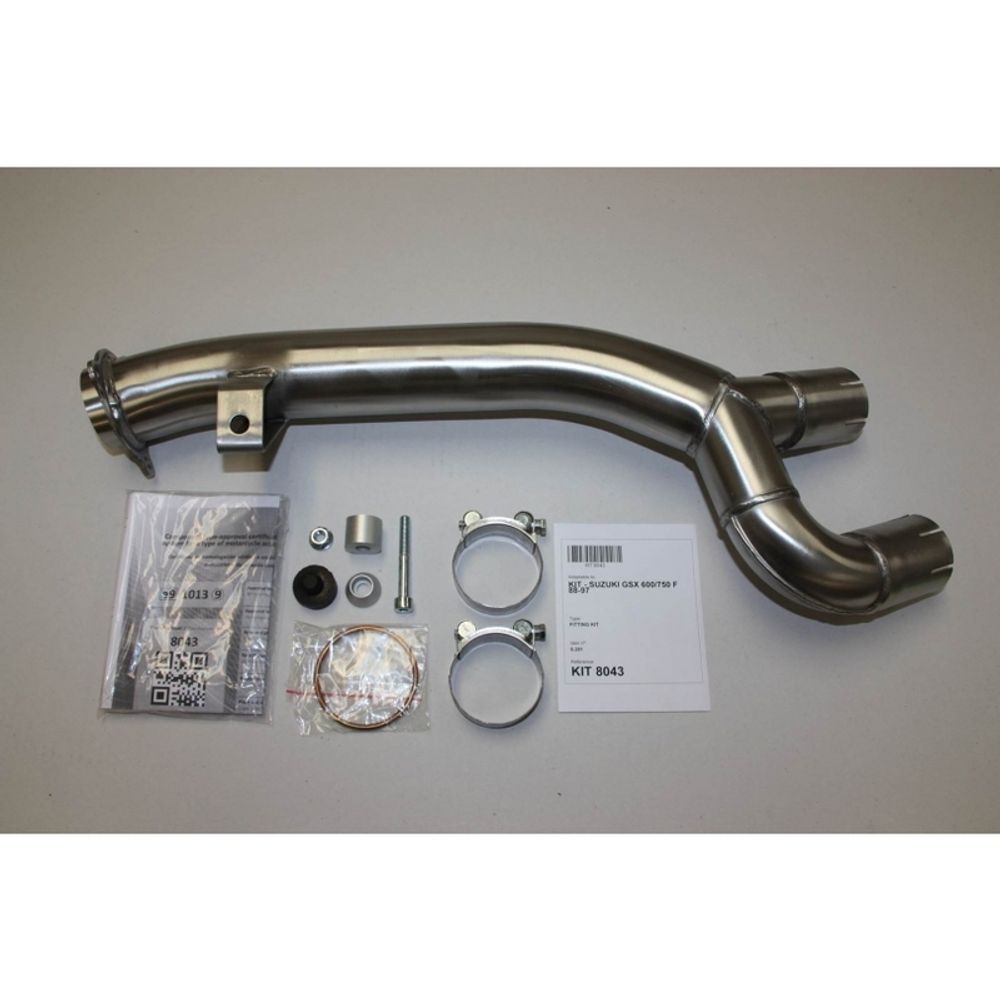 SP 1111308 IXIL Hexoval Endtopf Edelstahl / Endkappe schwarz    passend fuer SUZUKI GSX 600