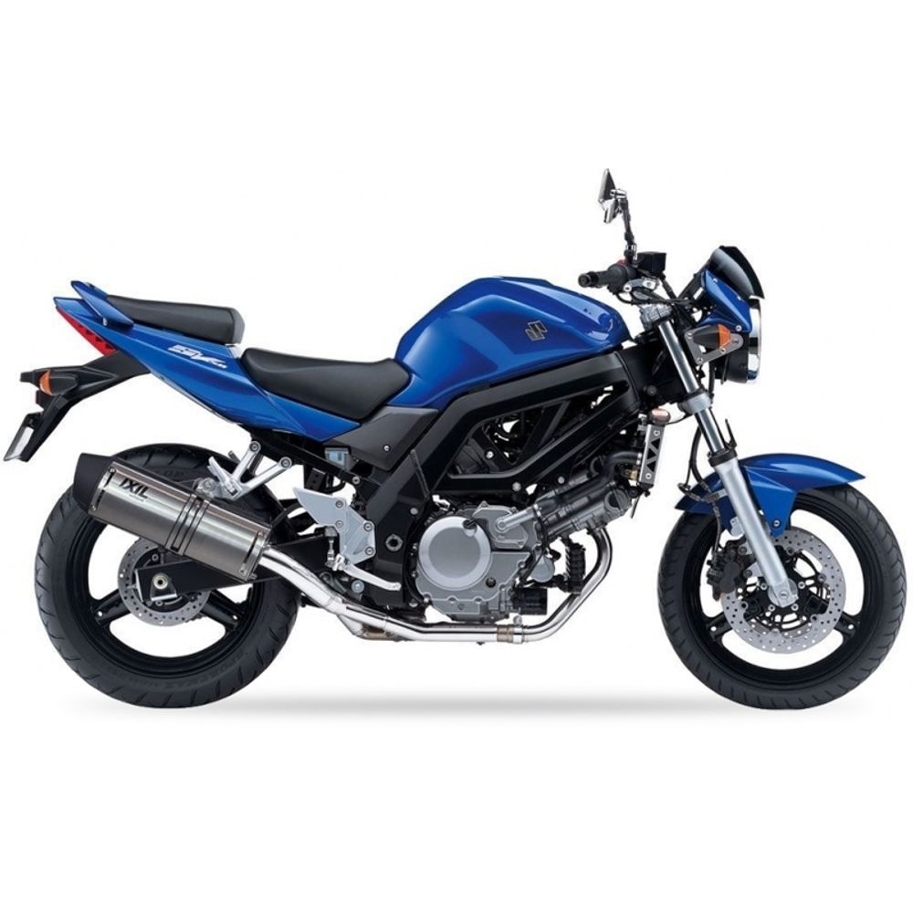 SP 1111310 IXIL Hexoval Endtopf Edelstahl / Endkappe Edelstahl schwarz - OS8254VSE    passend fuer SUZUKI SV 650