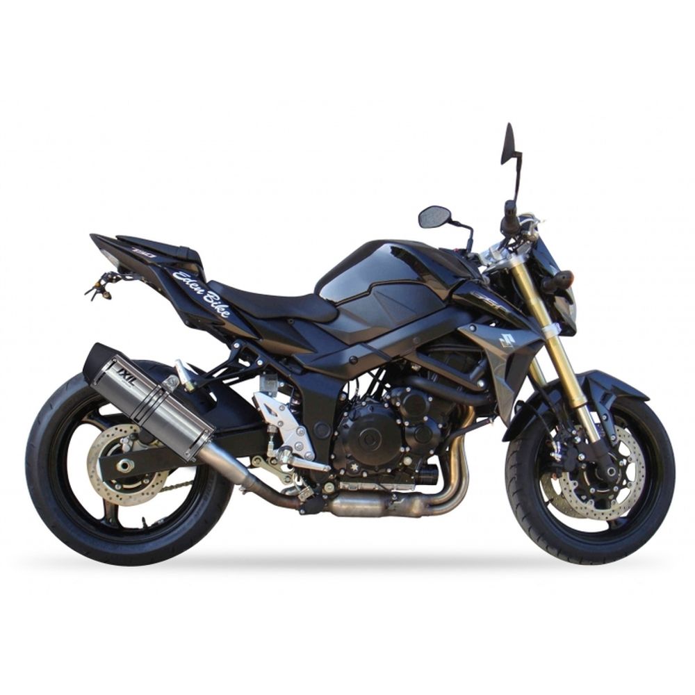 SP 1111313 IXIL Hexoval Endtopf Edelstahl / Endkappe Edelstahl schwarz - OS8062VSE    passend fuer SUZUKI GSR 750