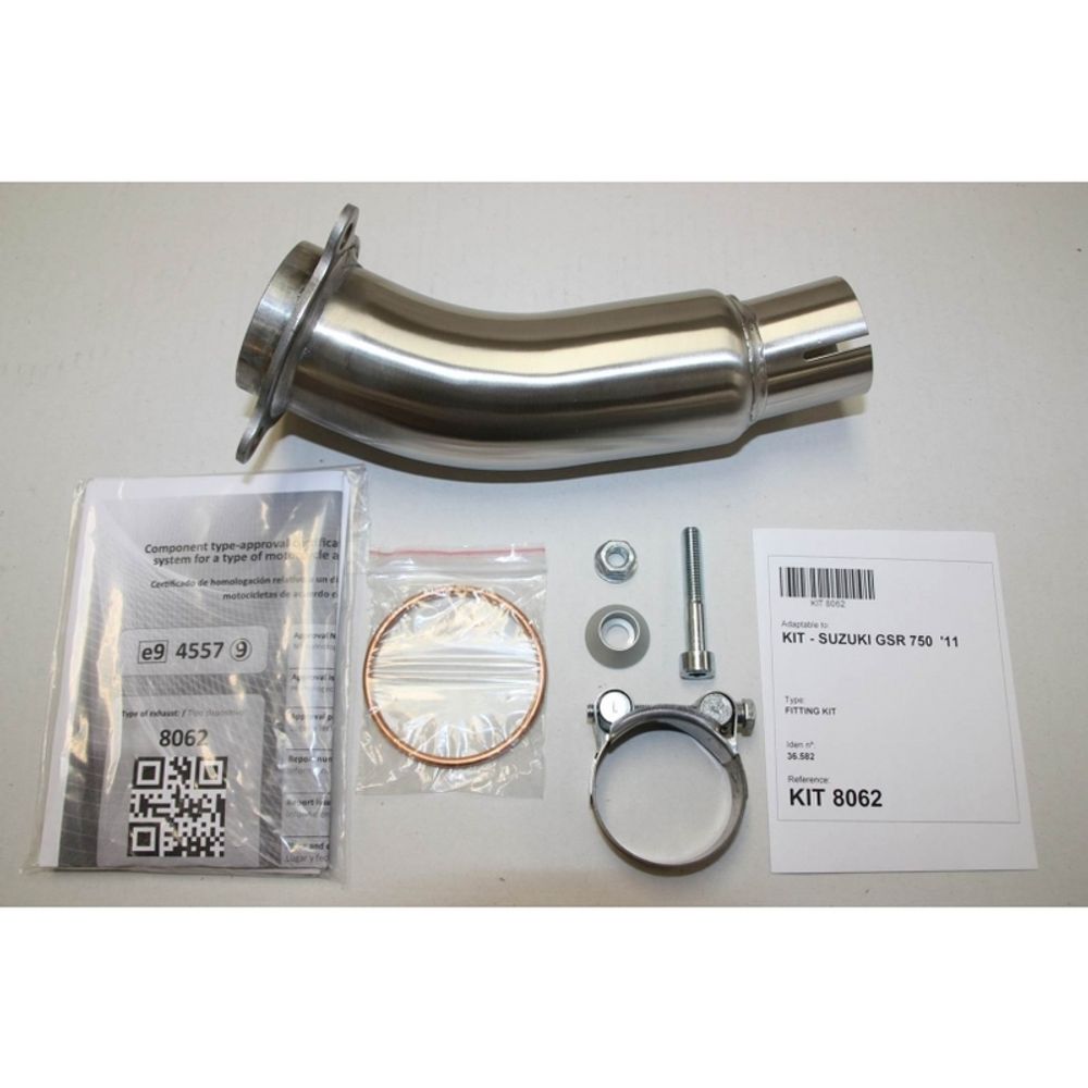 SP 1111313 IXIL Hexoval Endtopf Edelstahl / Endkappe Edelstahl schwarz - OS8062VSE    passend fuer SUZUKI GSR 750