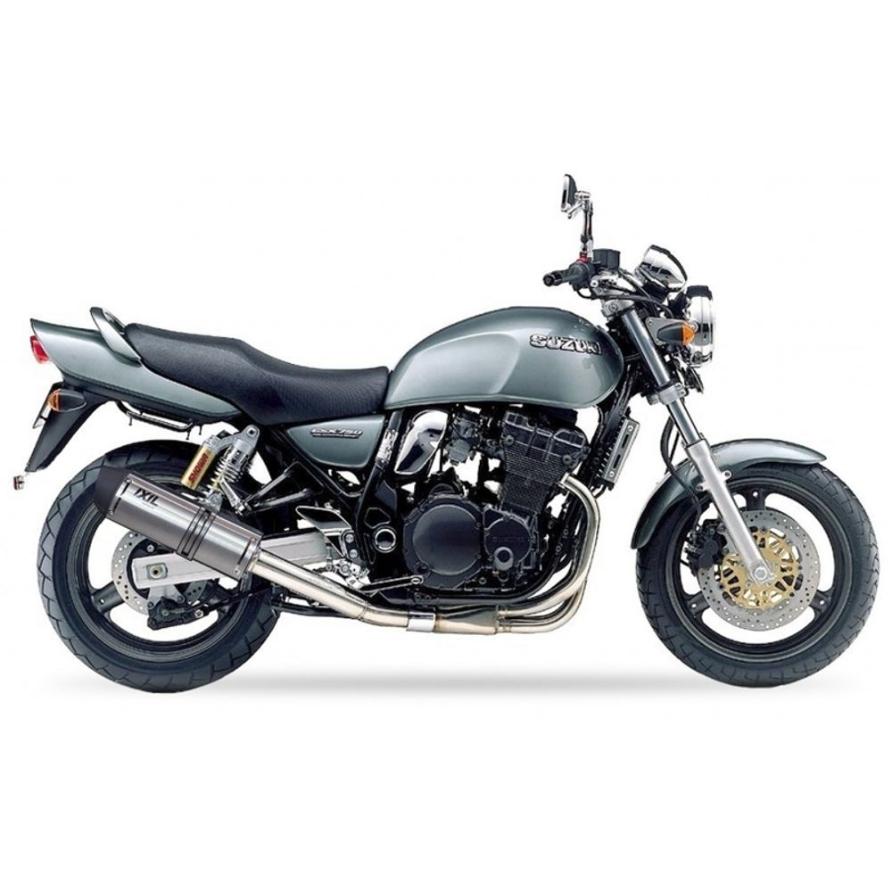 SP 1111314 IXIL Hexoval Endtopf Edelstahl / Endkappe Edelstahl schwarz - OS8065VSE    passend fuer SUZUKI GSX 750