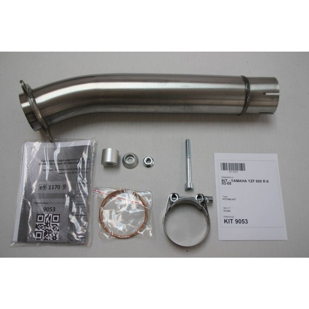 SP 1111321 IXIL Hexoval Endtopf Edelstahl / Endkappe Edelstahl schwarz - OY9053VSE    passend fuer YAMAHA YZF-R6