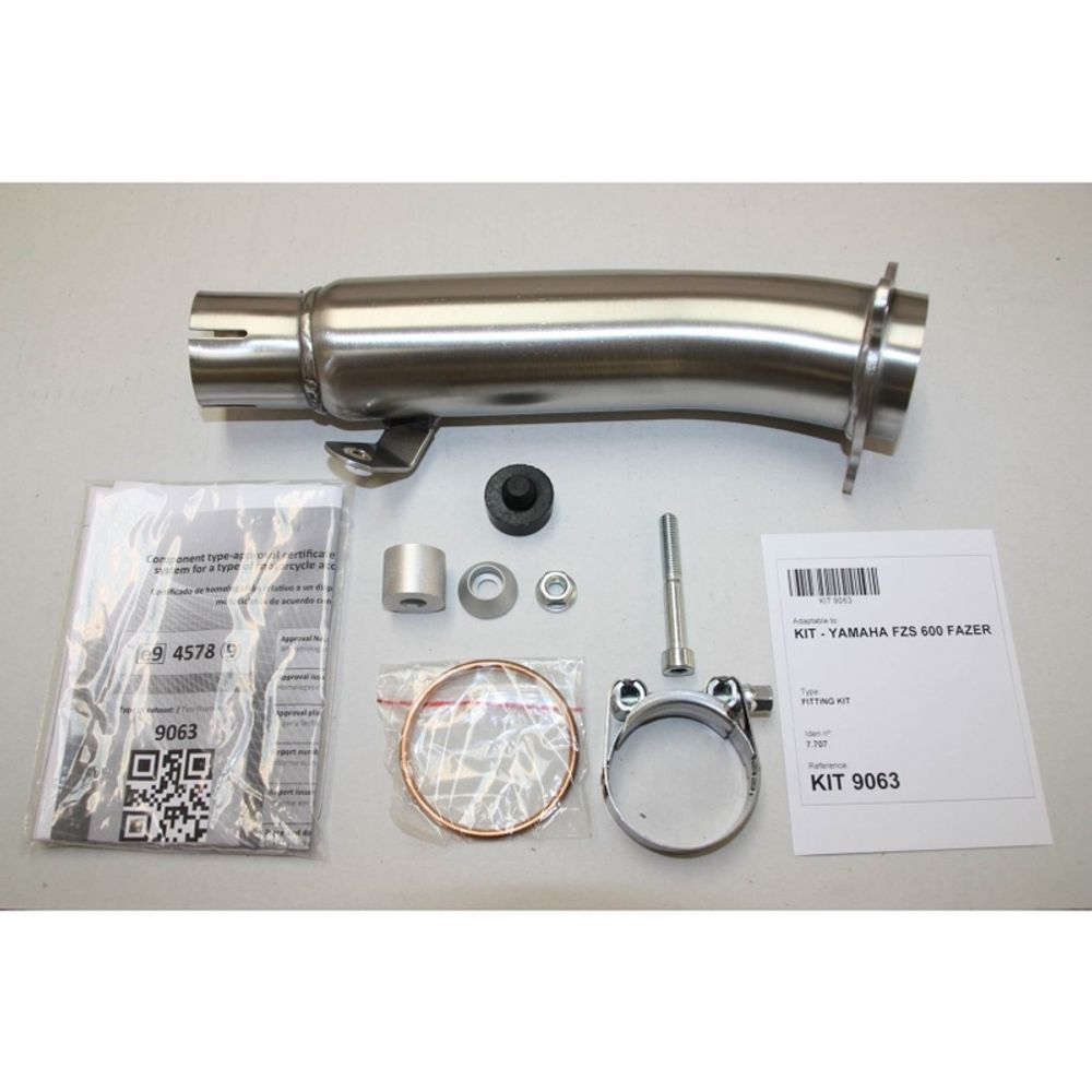 SP 1111325 IXIL Hexoval Endtopf Edelstahl / Endkappe Edelstahl schwarz - OY9063VSE    passend fuer YAMAHA FZS 600 FAZER